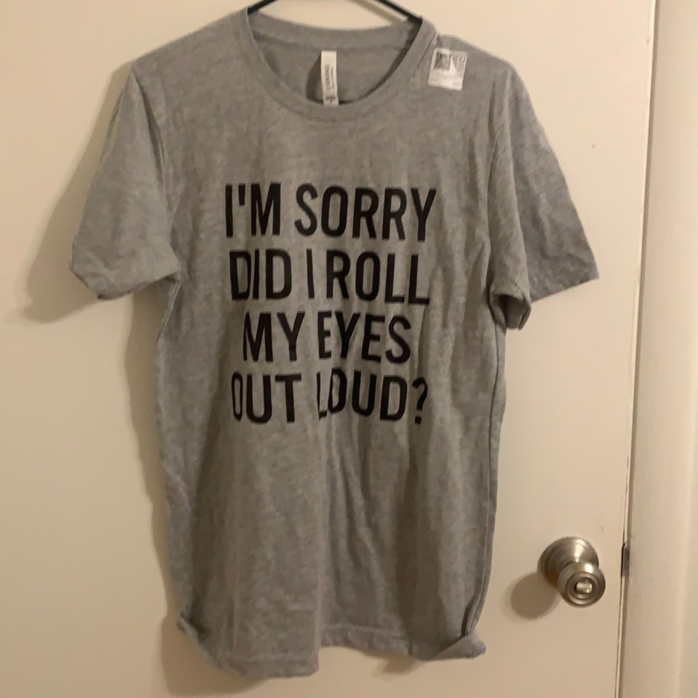 Grey unisex graphic tee
